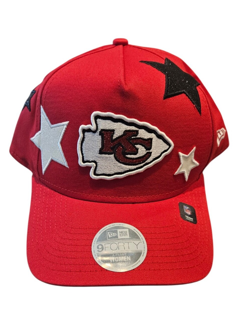 New Era 9Forty Kansas City Chiefs Red Womens Star Patch Cap NEW